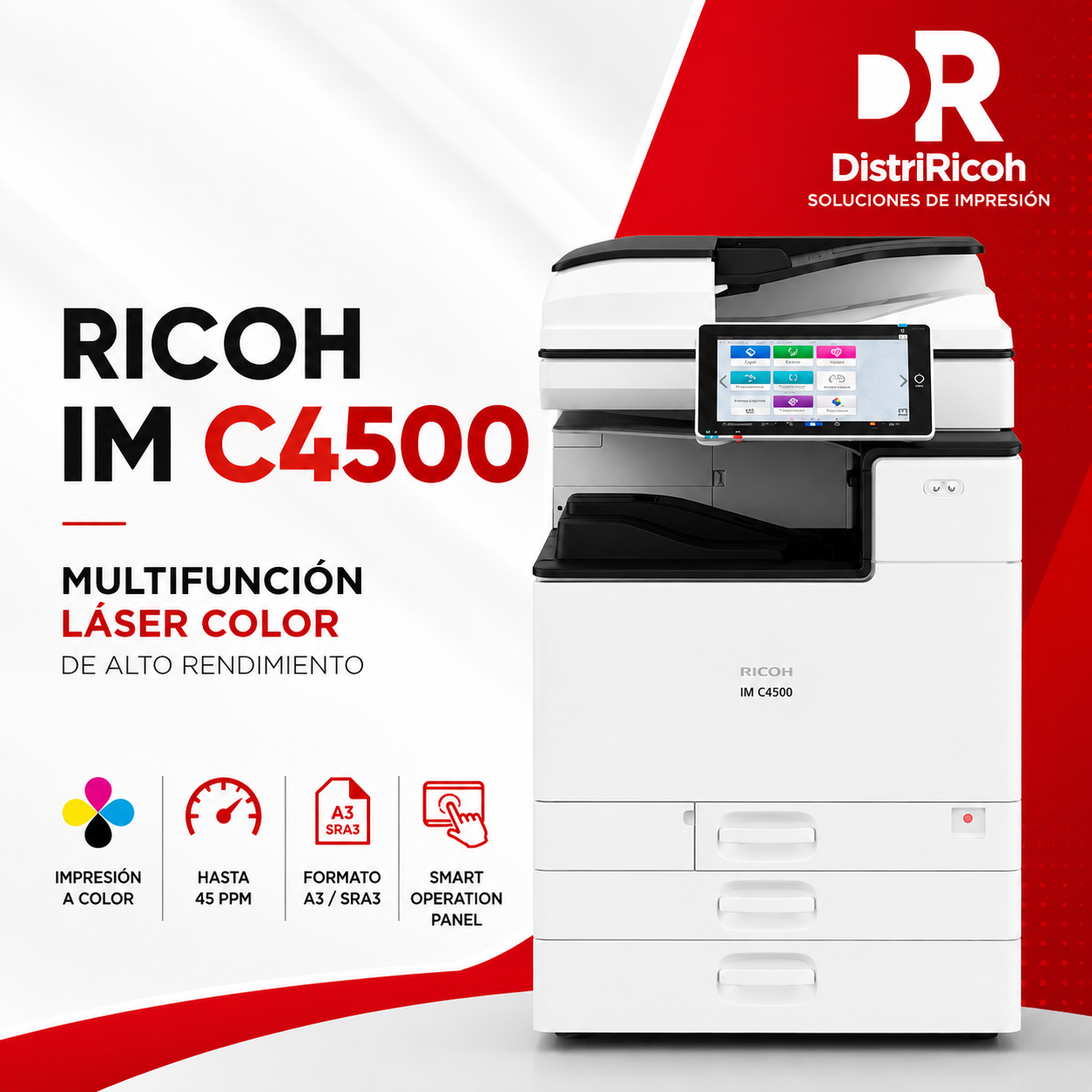 Multifuncional Ricoh IM C4500