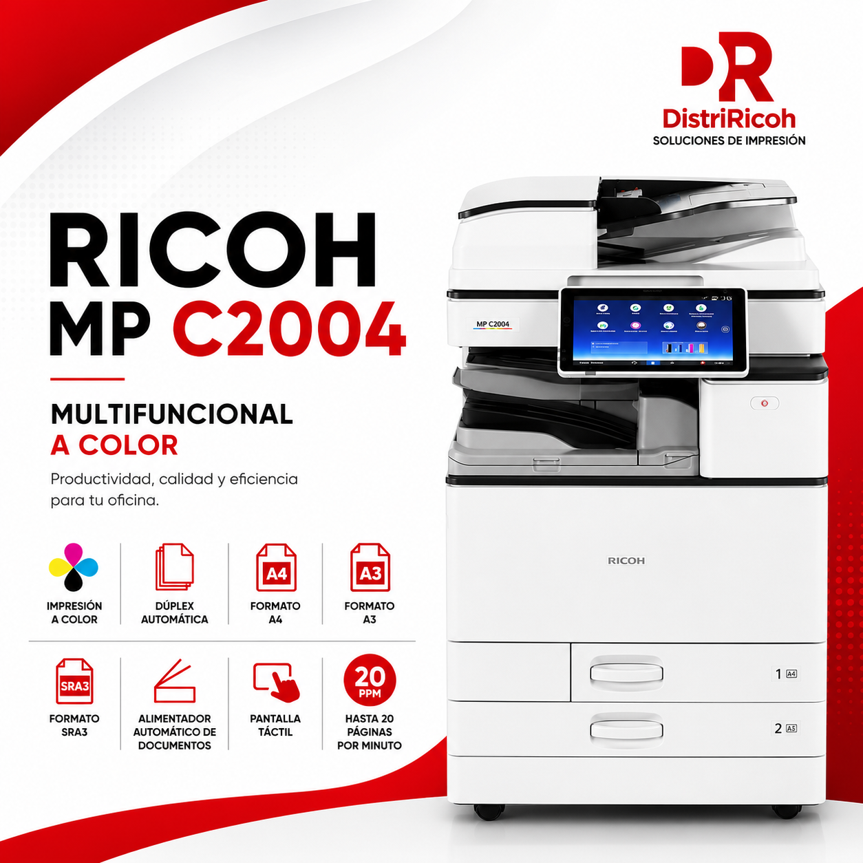 Multifuncional Ricoh MP C2004