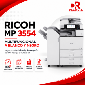 Impresora Multifuncional Monocromática Ricoh MP 3554