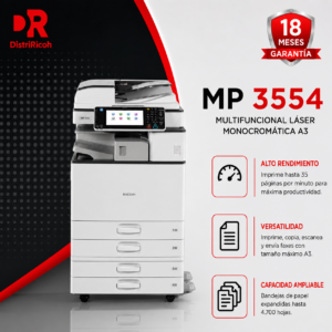 Multifuncional Láser Monocromática Ricoh MP 3554